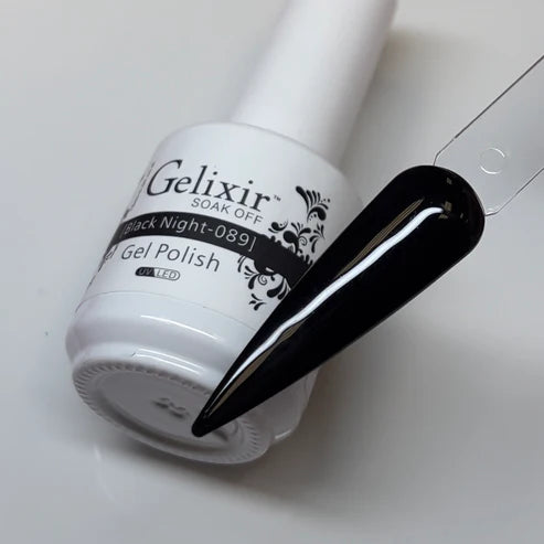 Gelixir Gel ONLY, 089, Black Night, 0.5oz (Pk: 192 pcs/case)