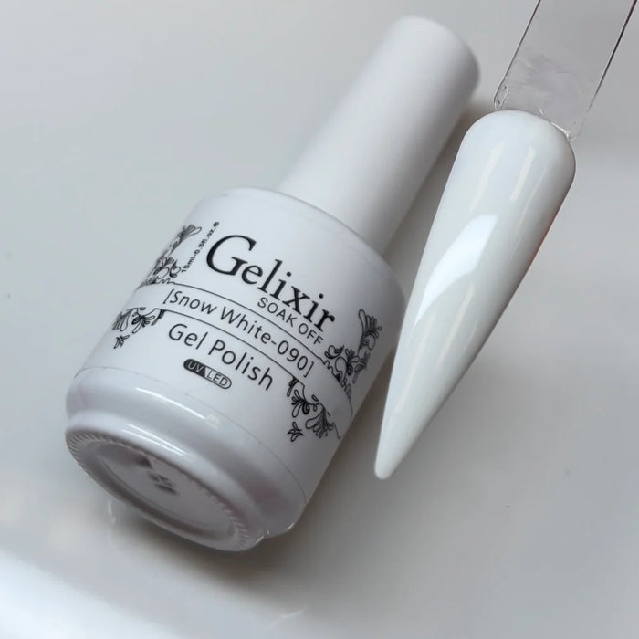 Gelixir Gel ONLY, 090, Snow White, 0.5oz (Pk: 192 pcs/case)