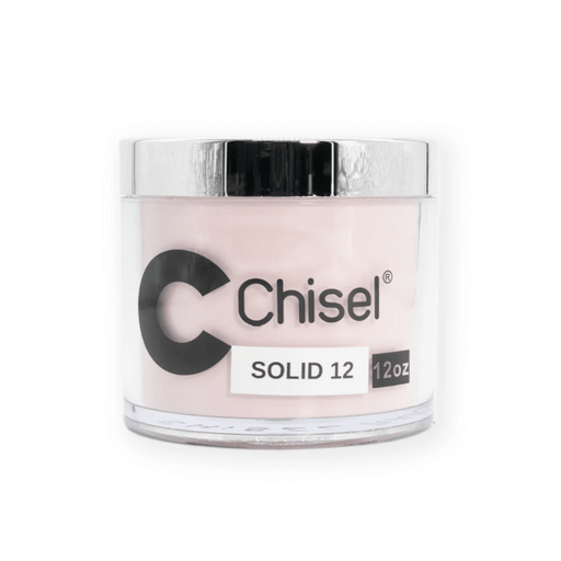 Chisel 2in1 Acrylic/Dipping Powder Refill 12oz, SOLID 12 (Pk: 60 pcs/case)