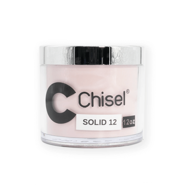 Chisel 2in1 Acrylic/Dipping Powder Refill 12oz, SOLID 12 (Pk: 60 pcs/case)