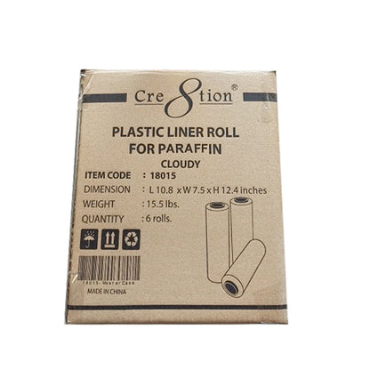 Cre8tion Plastic Roll for paraffin CLOUDY, (Pk: 250 pcs/roll, 6 rolls/case)