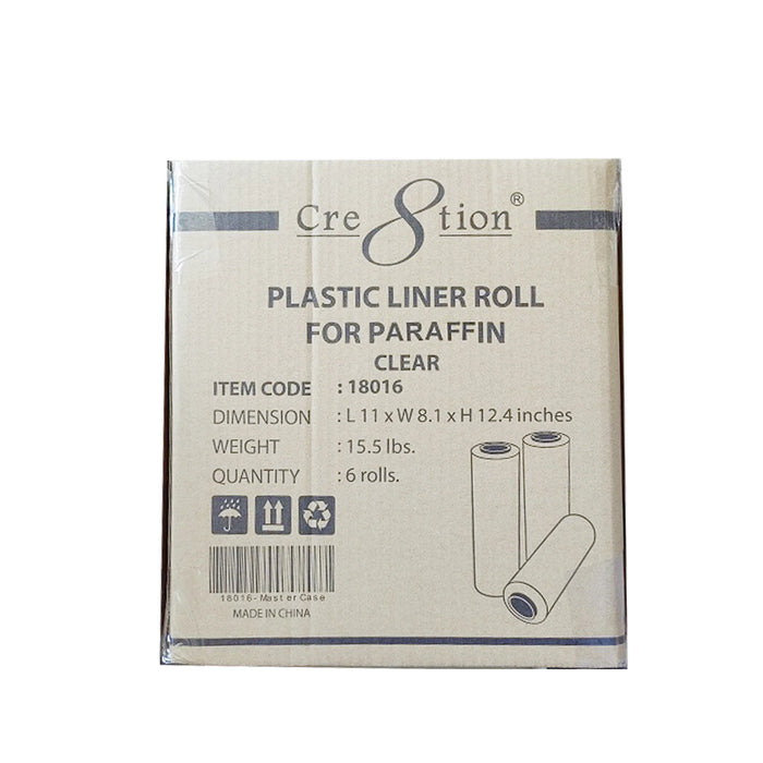 Cre8tion Foot Plastic Roll for paraffin, CLEAR, ROLL (Pk: 250 pcs/roll, 6 rolls/case)