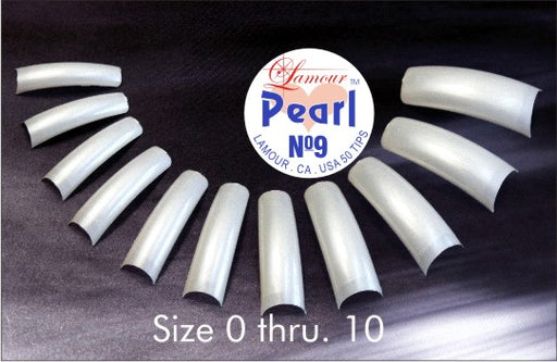 Lamour Pearl Tips, SMALL BAG (Pk: 50 tips/bag, 50 bags/SMALLBAG) #01