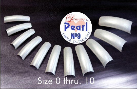 Lamour Pearl Tips, SMALL BAG (Pk: 50 tips/bag, 50 bags/SMALLBAG) #00