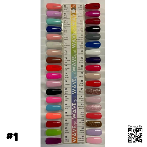 WAVEGEL 4in1 CLASSIC Sample Tip #01, 36 Colors (From #50 To #86)