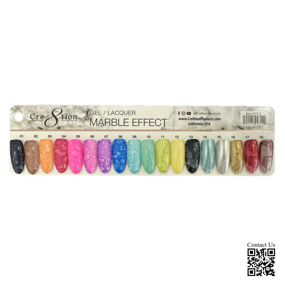 Cre8tion MARBLE EFFECT Gel Collection, Sample Tips