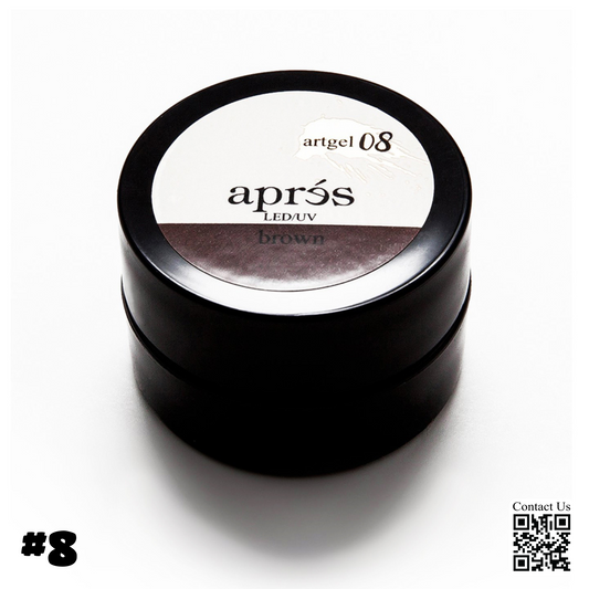 Apres Art Gel, BROWN, #8, AG-C