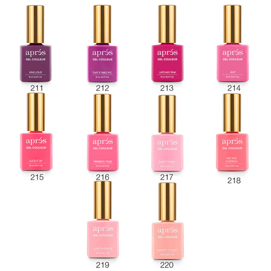 Apres Gel Couleur Bundle, 15ml, (From C201 To C364). Full Line 163 colors