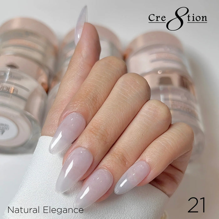 Cre8tion Acrylic Powder, NATURAL ELEGANCE Collection - 021