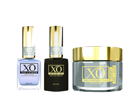 XO 4in1 Acrylic/Dipping Powder + Gel Polish + Nail Lacquer, 021