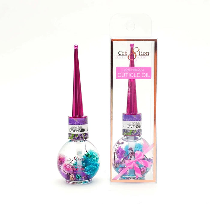 Cre8tion Love in Bloom - Cuticle Oil 0.5oz, LAVENDER, BOX (Pk: 30 pcs/box, 28 boxes/case)