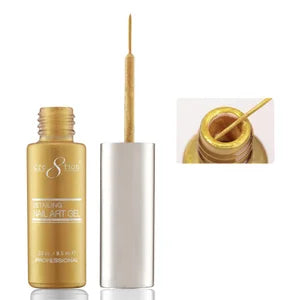 Cre8tion Detailing Nail Art Gel, 22, Fine Gold, 0.33oz