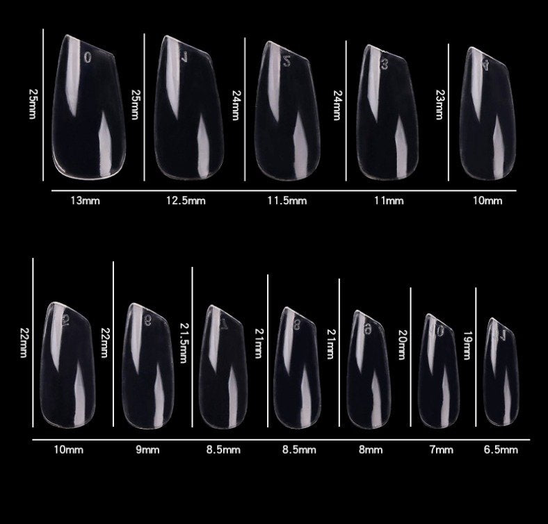 Cre8tion Special Shape - Clear, Slanted, #22 (Pk: 600 pcs/box, 100 boxes/case)