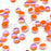 Cre8tion Opalite Nail Art - Orange  (Pk: 80 pcs/pack)
