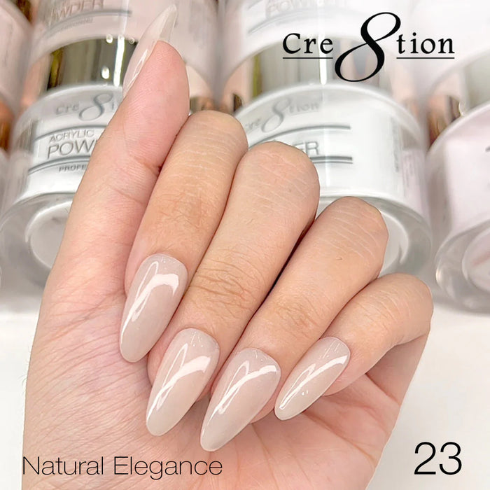 Cre8tion Acrylic Powder, NATURAL ELEGANCE Collection - 023