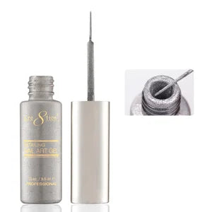 Cre8tion Detailing Nail Art Gel, 23, Fine Silver, 0.33oz