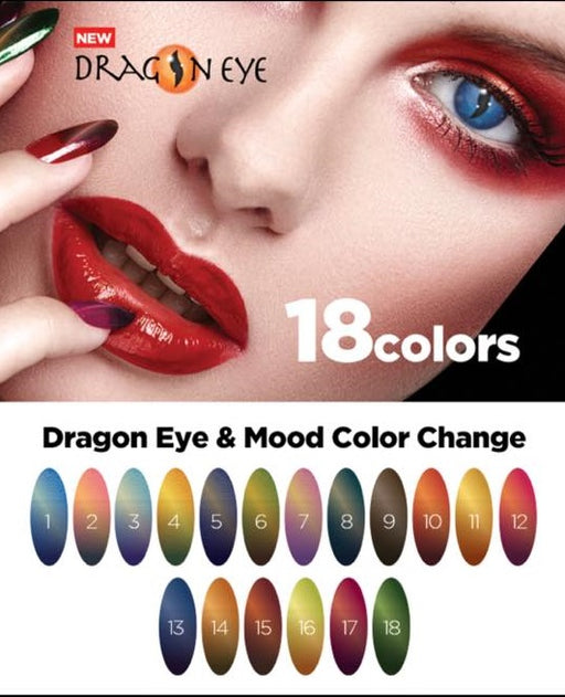AEON Dragon Eye Mood Change Gel Polish, Full line of 18 colors (From 01 to 12), 0.5oz OK0330LK