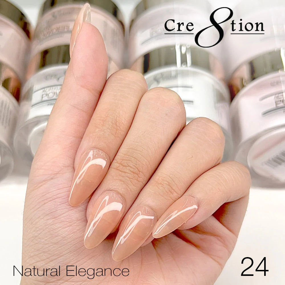 Cre8tion Acrylic Powder, NATURAL ELEGANCE Collection - 024
