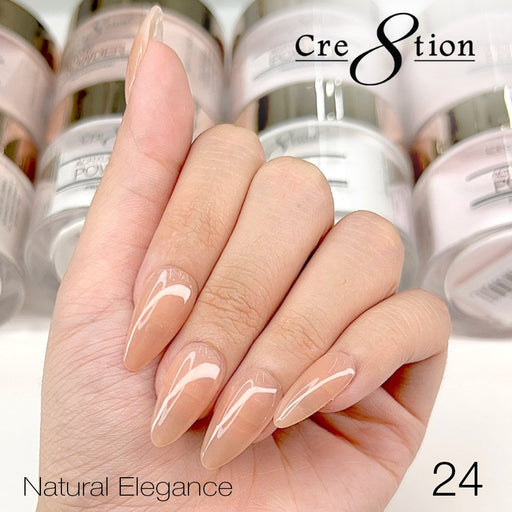Cre8tion Acrylic Powder, Natural Elegance Collection, 24, 1.7oz