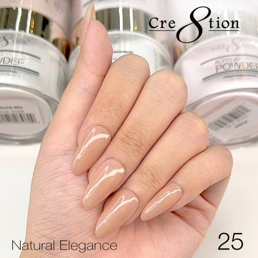 Cre8tion Acrylic Powder, Natural Elegance Collection, 25, 1.7oz