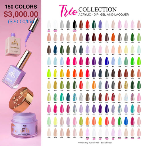 Two Guys - Trio Matching Color - Full Line 150 colors (A02-A151) FREE 1 Color Book