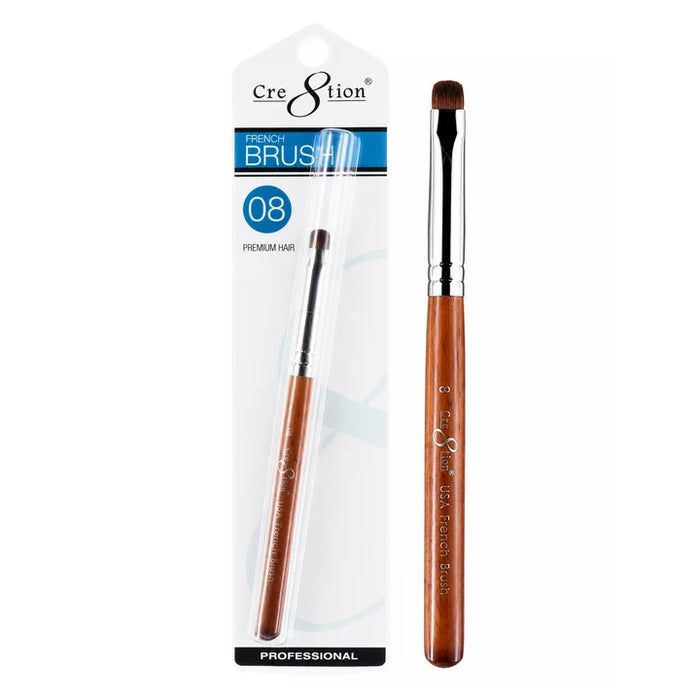 Cre8tion Premium Hair French Brush, Size #08 (Pk: 150 pcs/case)