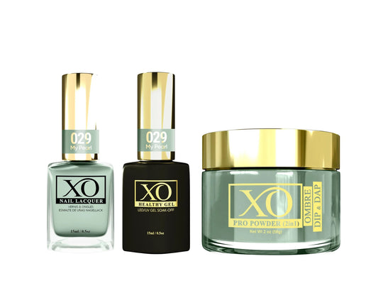 XO 4in1 Acrylic/Dipping Powder + Gel Polish + Nail Lacquer, 029