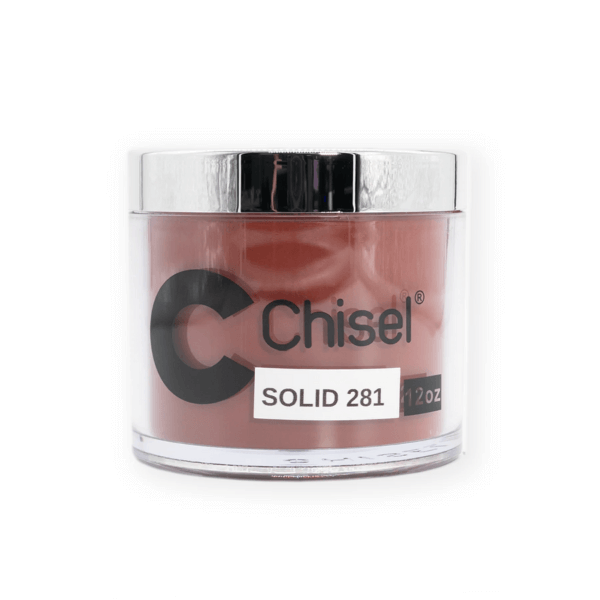 Chisel 2in1 Acrylic/Dipping Powder Refill 12oz, SOLID 281 (Pk: 60 pcs/case)