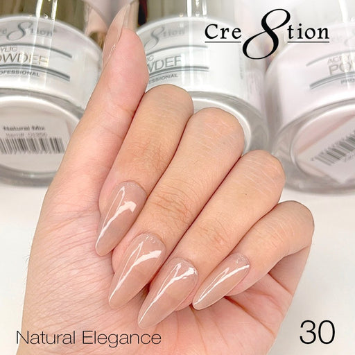 Cre8tion Acrylic Powder, Natural Elegance Collection, 30, 1.7oz