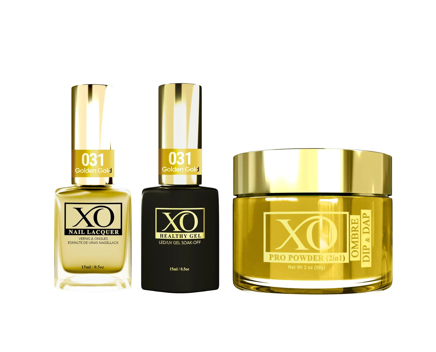 XO 4in1 Acrylic/Dipping Powder + Gel Polish + Nail Lacquer, 031