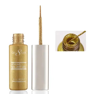 Cre8tion Detailing Nail Art Gel, 31, Gold Platinum 2, 0.33oz