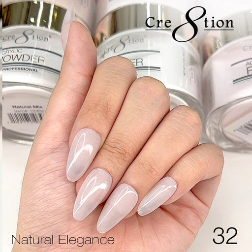 Cre8tion Acrylic Powder, Natural Elegance Collection, 32, 1.7oz