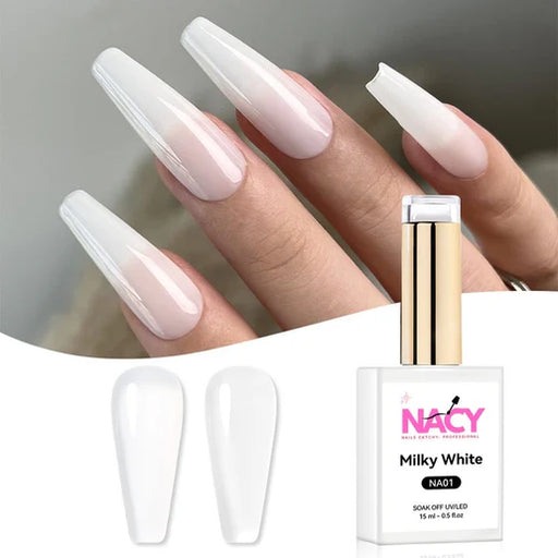 NACY Milky White Gel 0.5oz, NA01