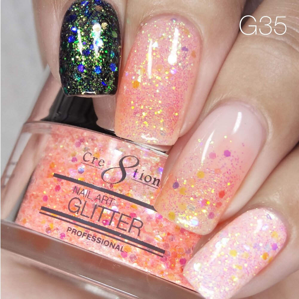 Cre8tion Nail Art Glitter, 035, 0.5oz, 1101-0850 OK0426VD