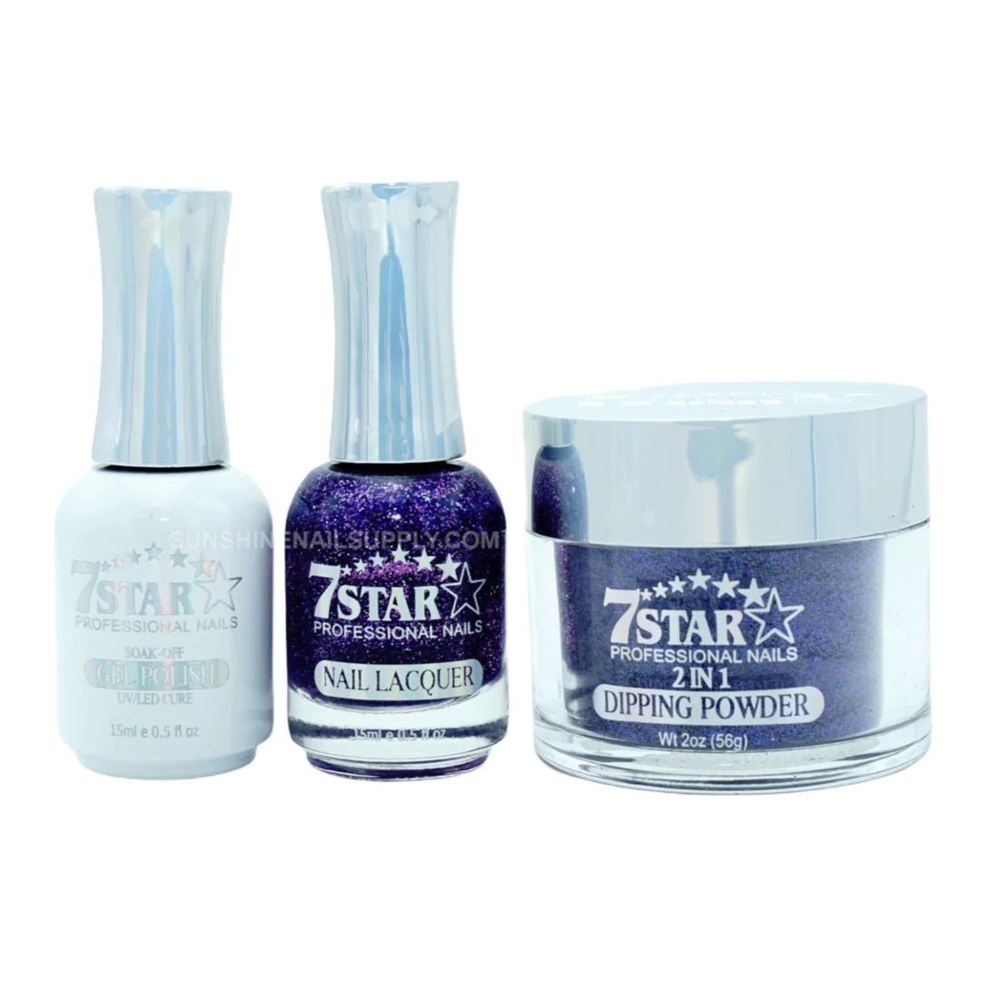 7 Star 3in1 Dipping Powder + Gel Polish + Nail Lacquer, 360