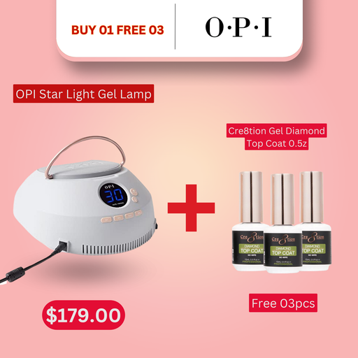 OPI Star Light Gel Lamp - Buy 1 Get 3 Cre8tion Diamond Top 0.5oz Free