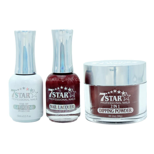 7 Star 3in1 Dipping Powder + Gel Polish + Nail Lacquer, 389