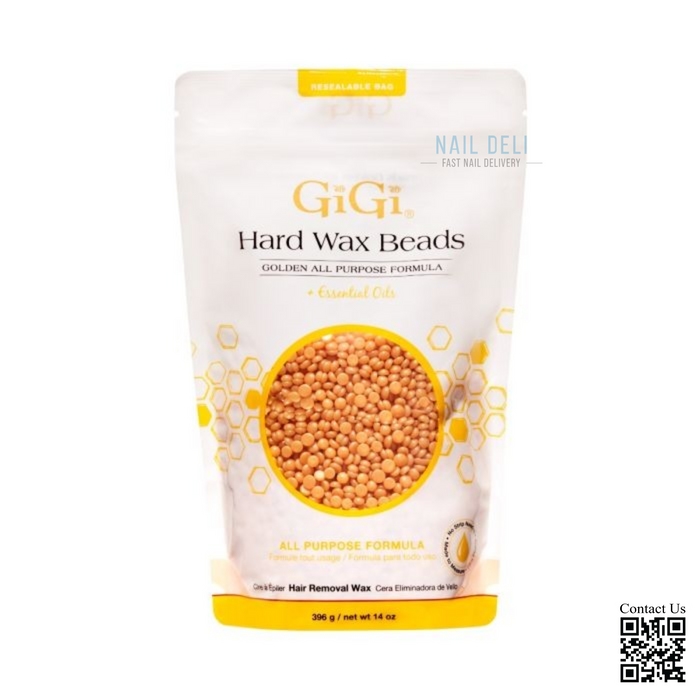 Gigi Hard Wax Beads Golden All Purpose Formula 14oz (PK: 24 pcs./case)