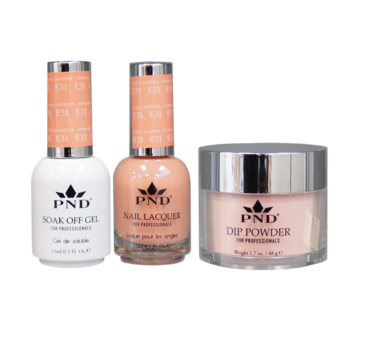 PND 3in1 Dipping Powder + Gel Polish + Nail Lacquer, Elegant Collection, 000 OK0324QT