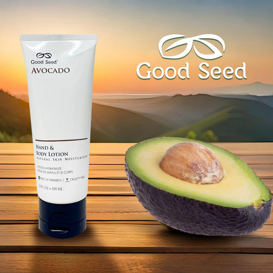 Good Seed Hand & Body Lotion, Avocado, 3.3oz (Packing: 100 cases/pallet) OK0905LK