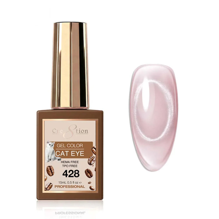 Cre8tion Gel 0.5oz - TEA & COFFEE Cat Eye Collection (24 colors) - 428