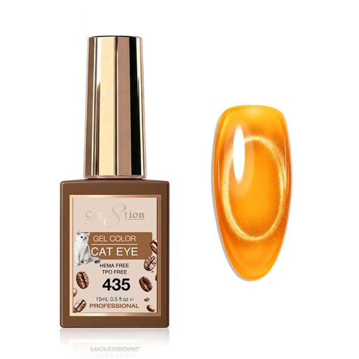 Cre8tion Gel 0.5oz - TEA & COFFEE Cat Eye Collection (24 colors) - 435