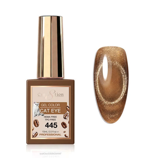 Cre8tion Gel 0.5oz - TEA & COFFEE Cat Eye Collection (24 colors) - 445