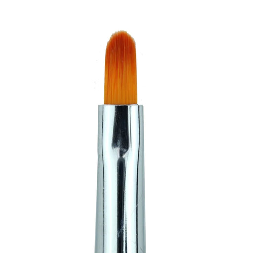 Cre8tion Nail Art Oval Gel Brush-Yellow, #04 (Pk: 5 pcs/pack) - SKU 12205