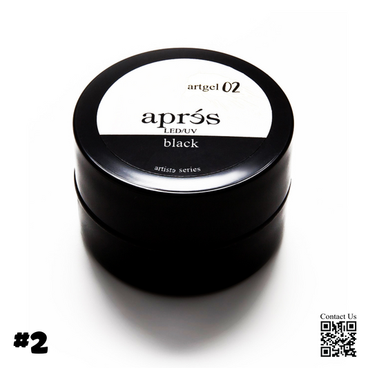 Apres Art Gel, BLACK, #2, AG-B