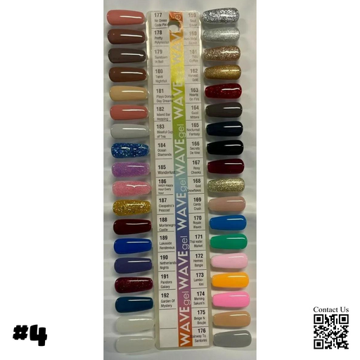 WAVEGEL 4in1 CLASSIC Sample Tip #04, 36 Colors (From #159 To #192)