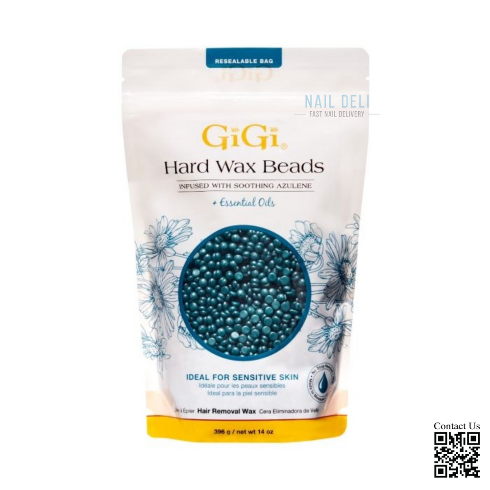 Gigi Hard Wax Beads Infused with Soothing Azulene 14oz (PK: 24 pcs./case)