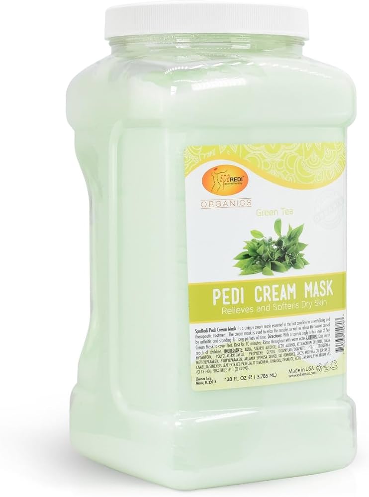 SpaRedi Pedi Cream Mask, Green Tea (New), 1Gal, 05470 OK0325MD