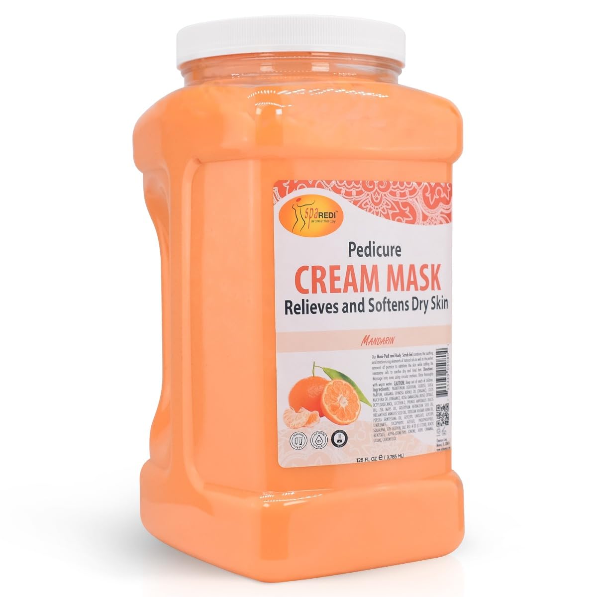 SpaRedi Pedi Cream Mask, Mandarin, 1Gal, 05080 OK0325MD