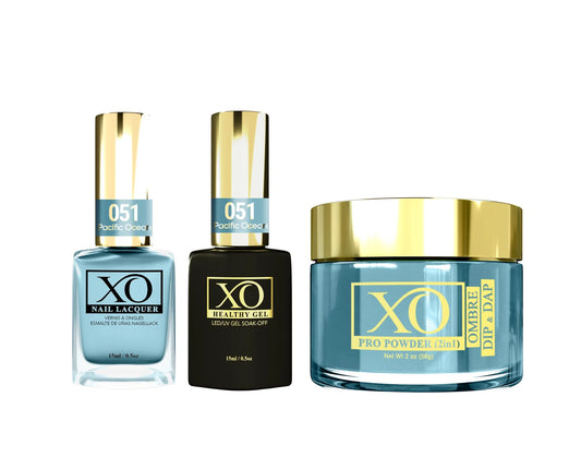 XO 4in1 Acrylic/Dipping Powder + Gel Polish + Nail Lacquer, 051